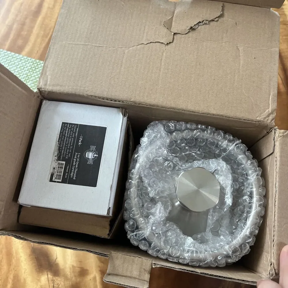 Nutrichef Homebrew Mini Keg - Stainless Steel CO2‎ Home Keg Dispenser System